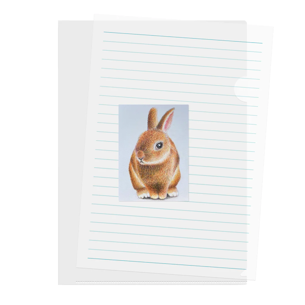 chaikohaponのうさぎのマグカップ Clear File Folder