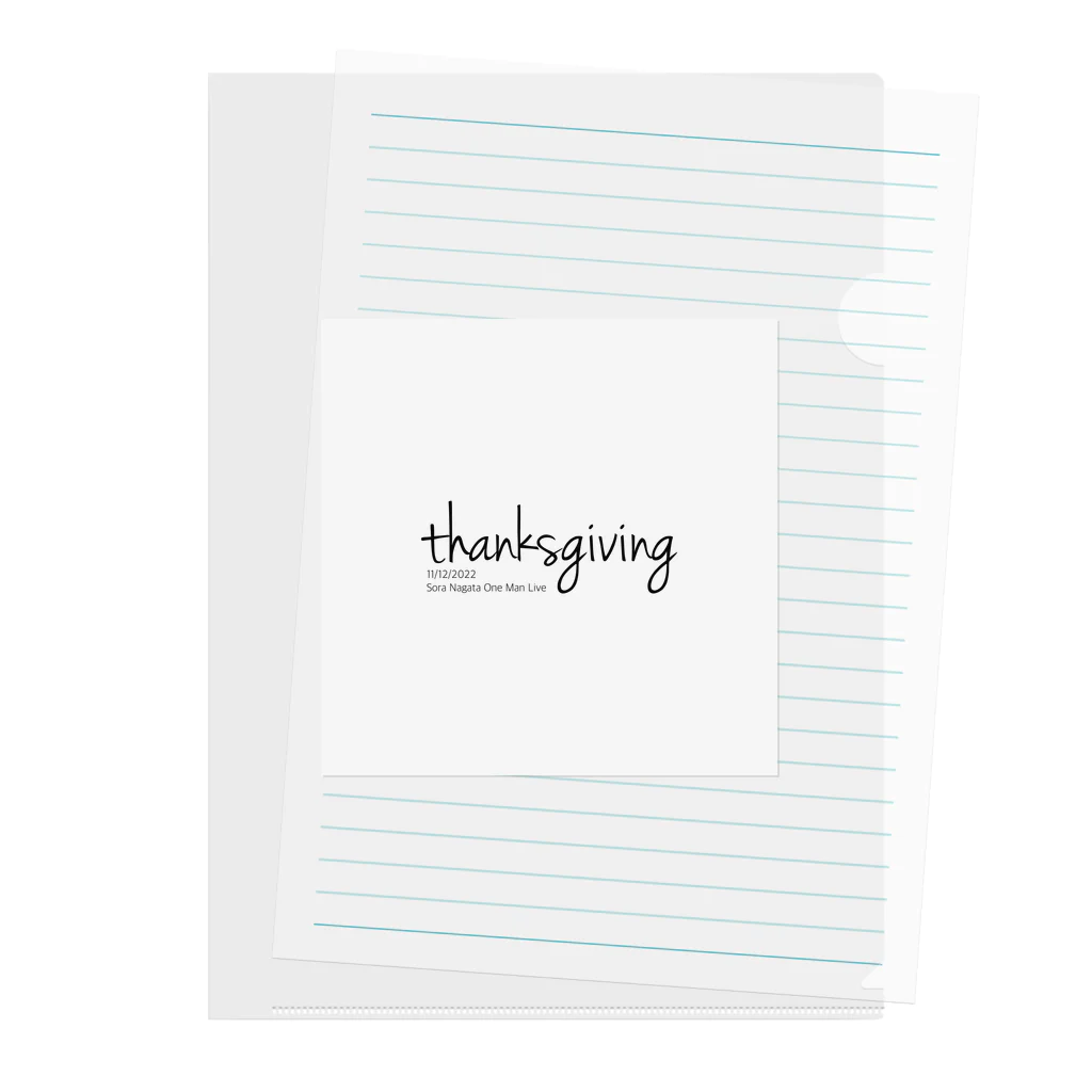 Pochette-Onlineのワンマンライブ〜thanksgiving〜公式グッズ Clear File Folder