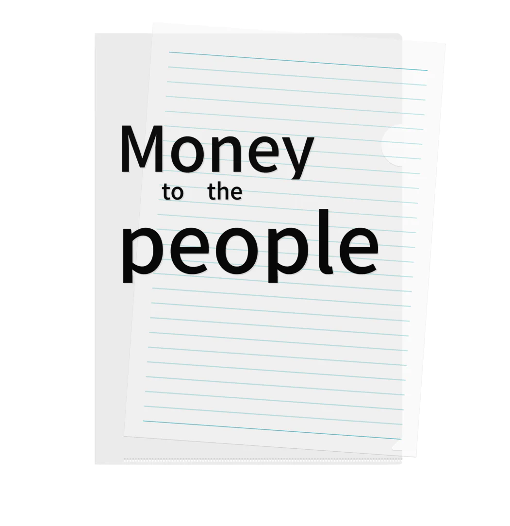 ミラくまのMoney　to　the　people Clear File Folder