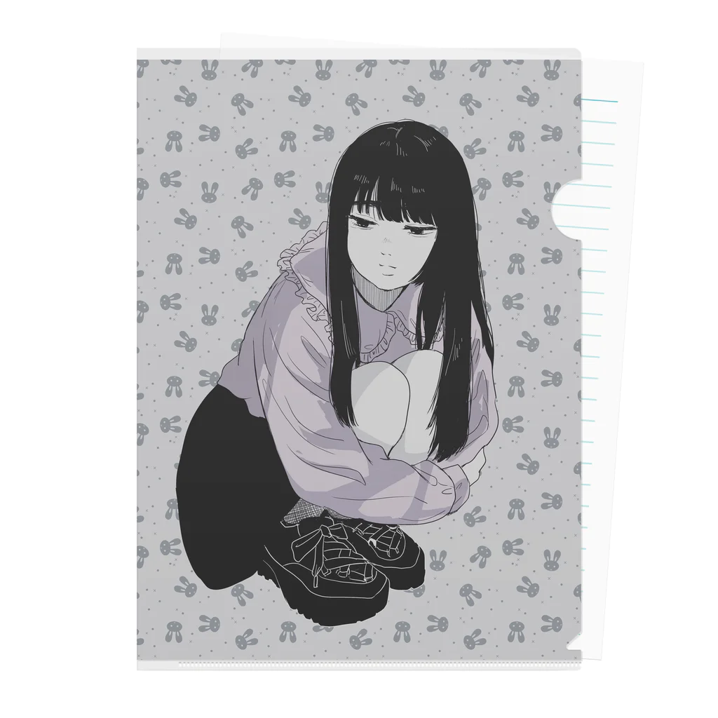 らもちーカンパニーの地雷女子ちゃん Clear File Folder