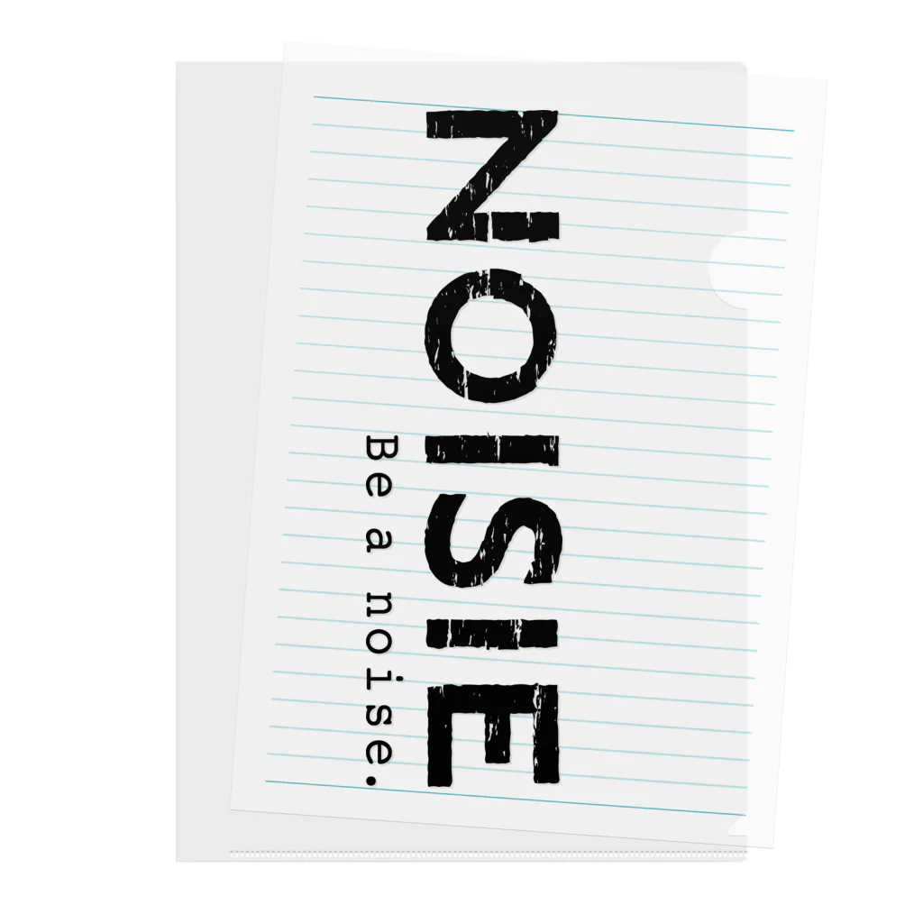 noisie_jpの『NOISIE』BLACK（縦）ロゴシリーズ Clear File Folder