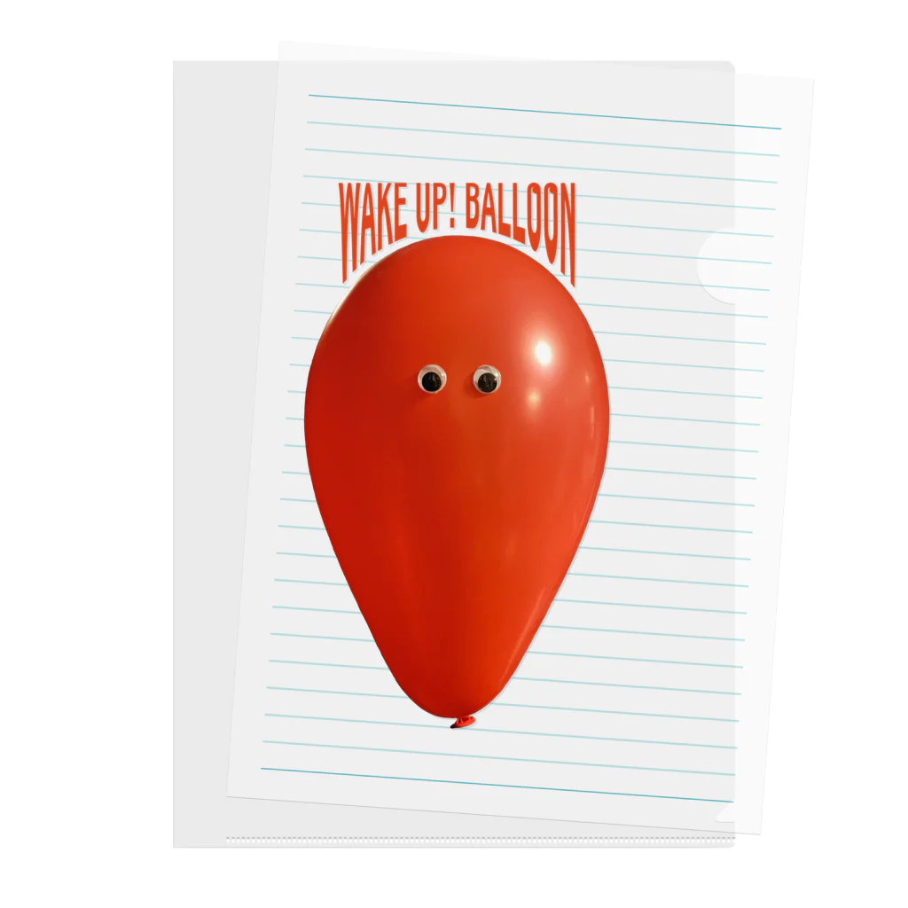 WakeUp!BalloonのRedBalloon クリアファイル