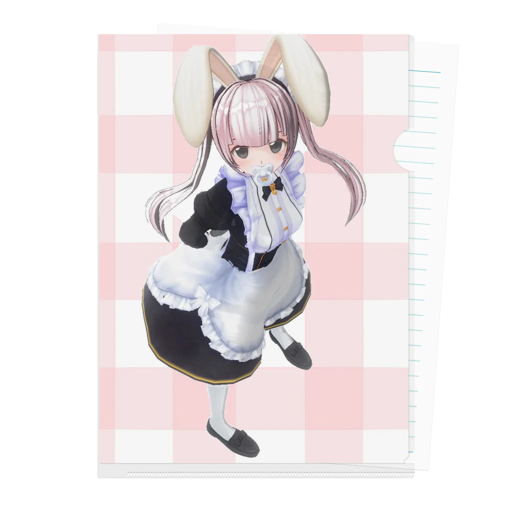 メアのいちごミルク Clear File Folder