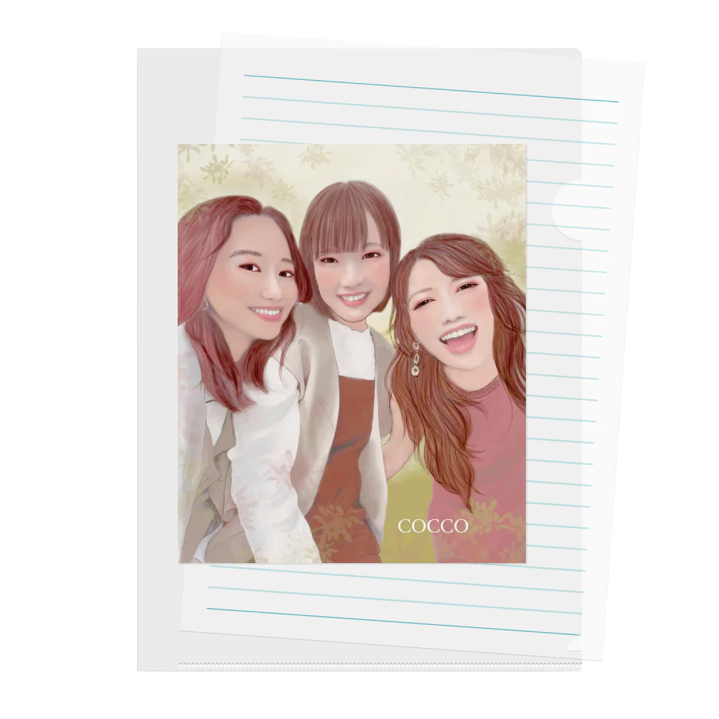 こっこさんのお店のBest Friends Clear File Folder