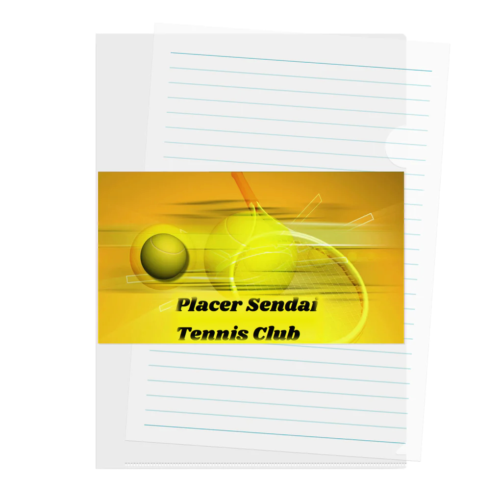 Placer Sendai Tennis ClubのPlacer Sendai Tennis Club Clear File Folder