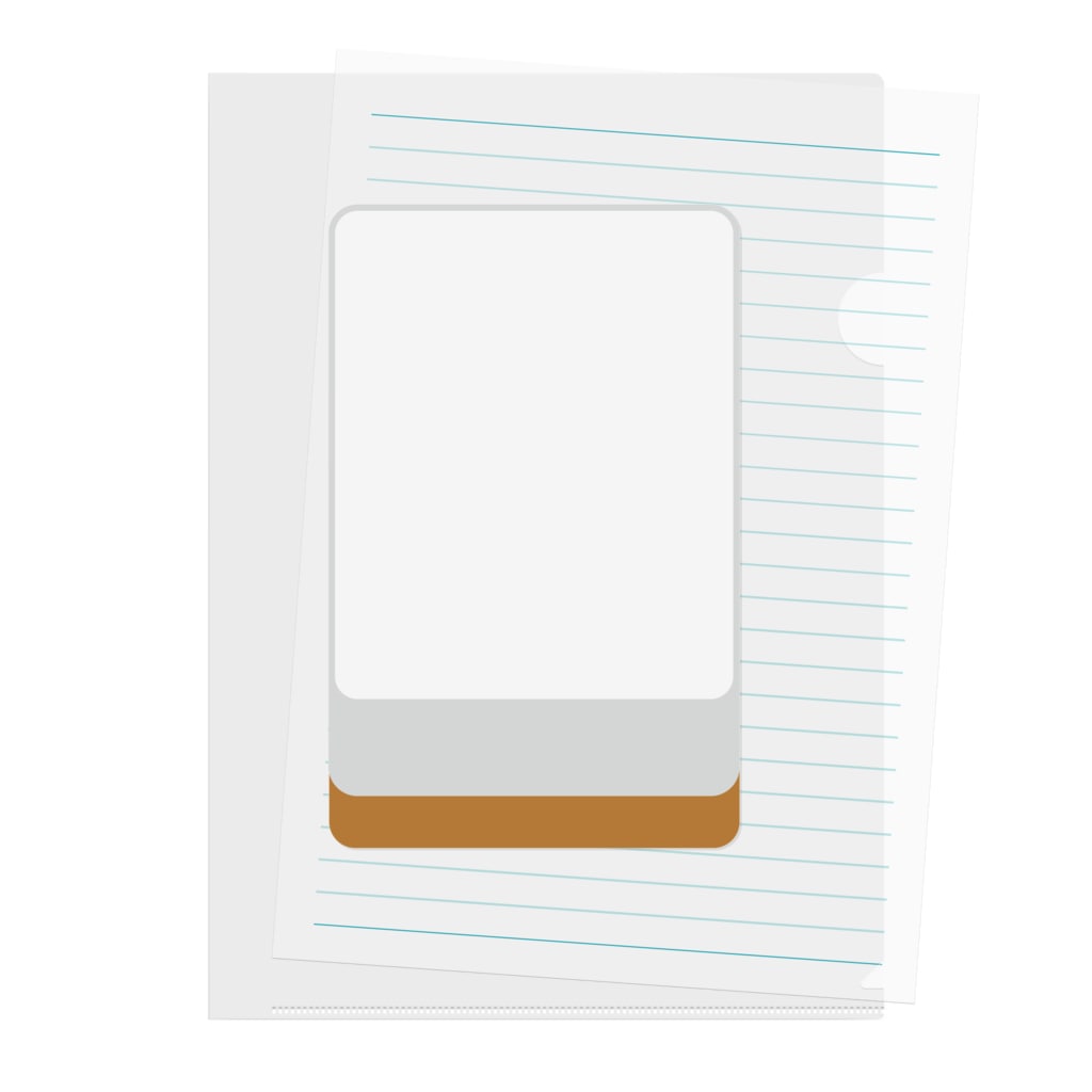 キッズモード某の白 ( 麻雀グッズ ) Clear File Folder