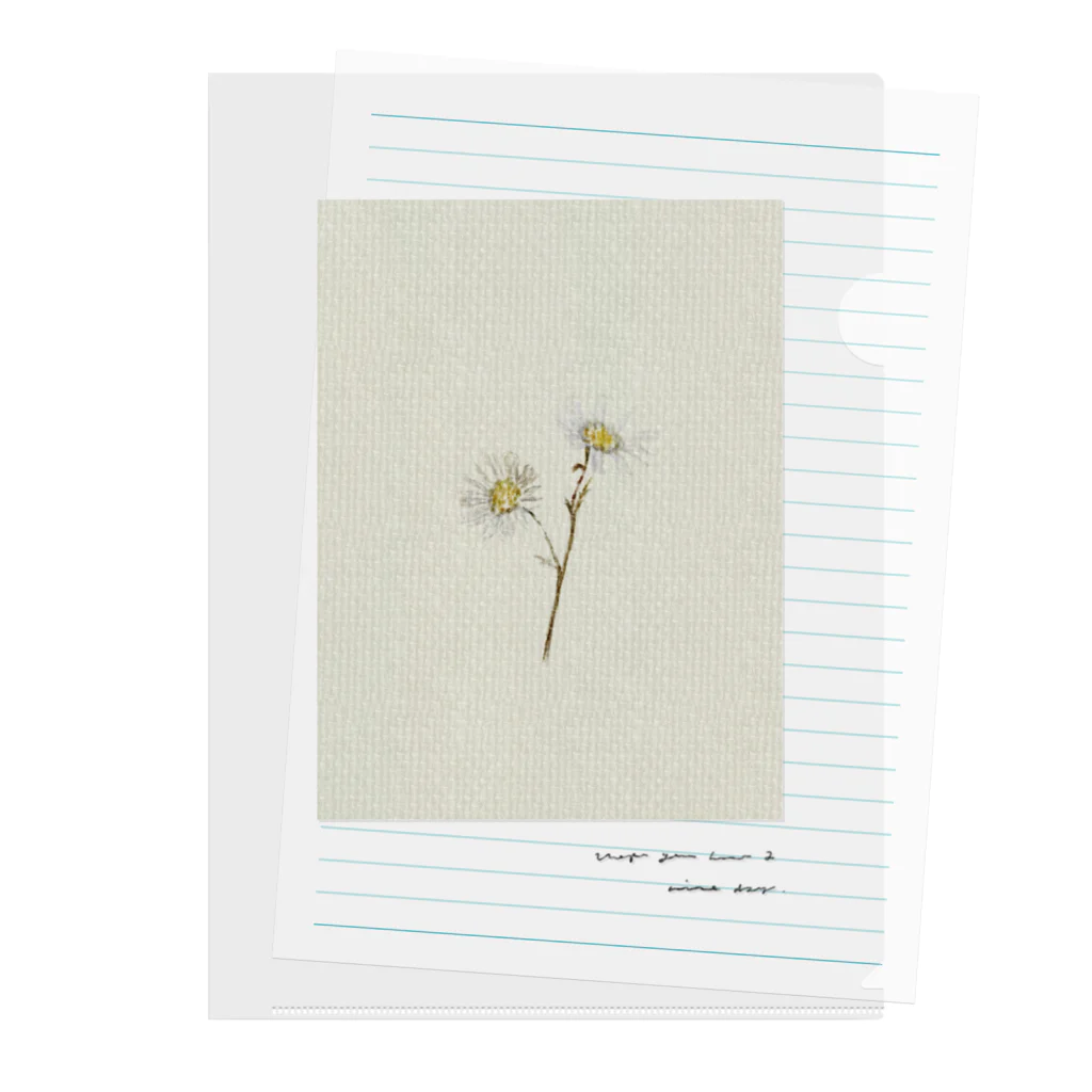 rilybiiのAntique beige green milky yellow ** Clear File Folder