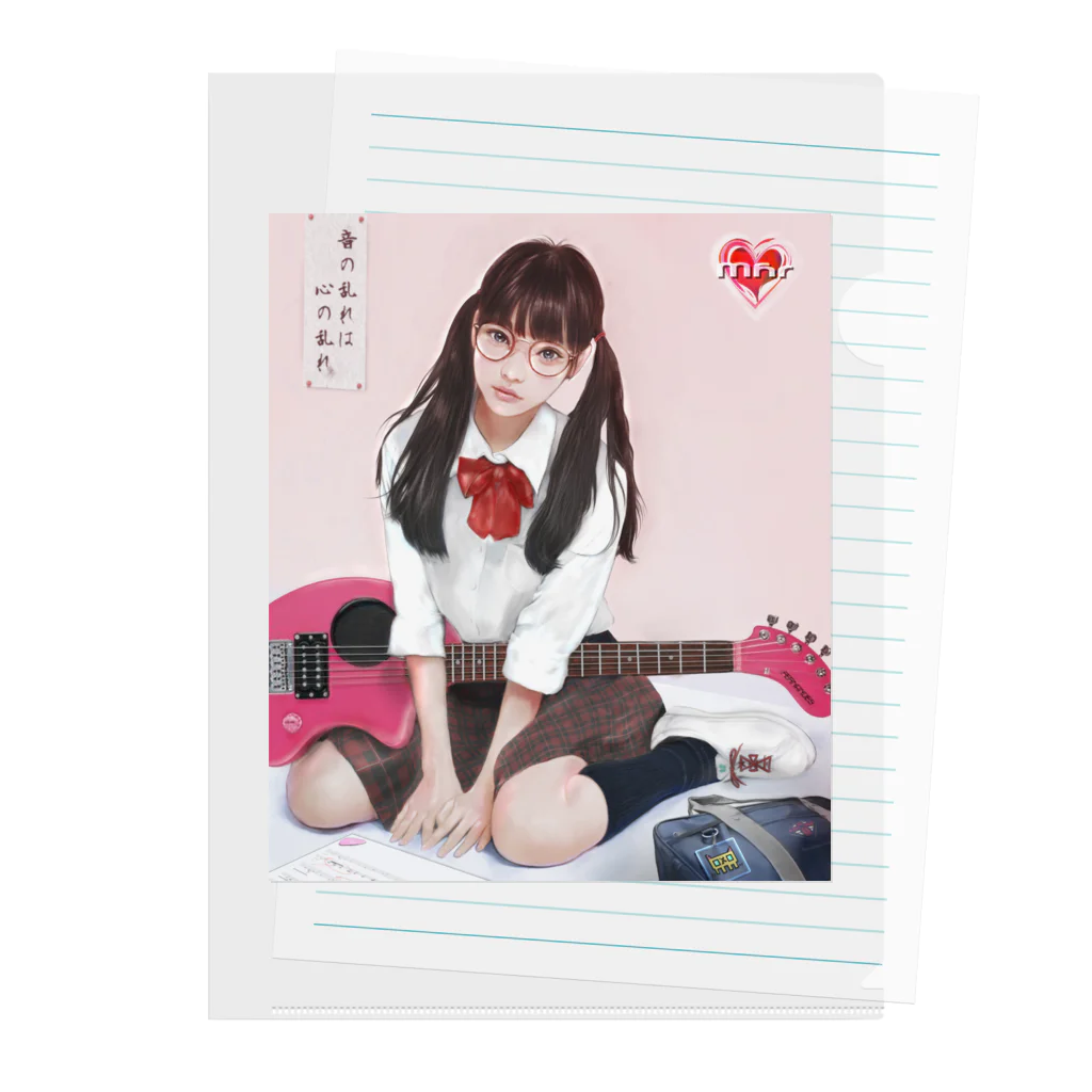 Mahiroshka まひろ朱夏 絵と音楽のギター少女 Clear File Folder