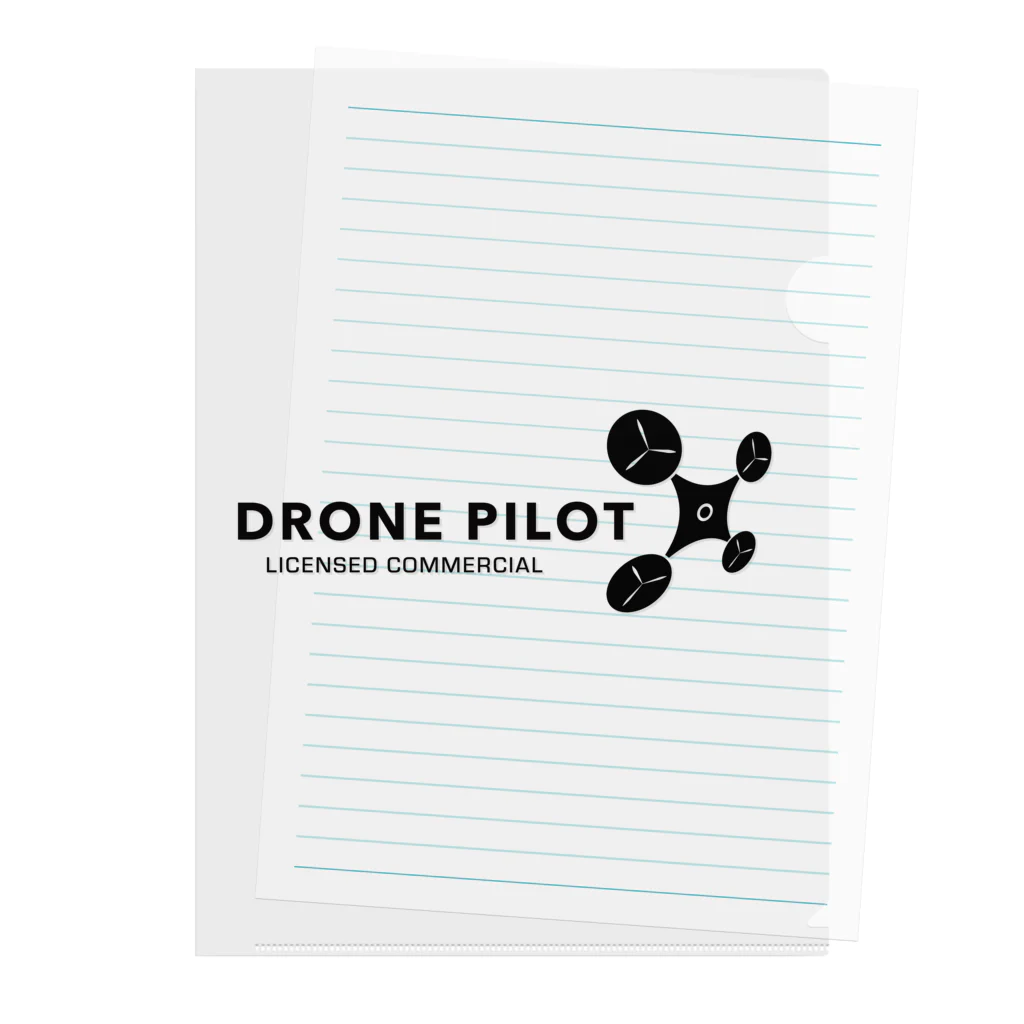 TRADECOM JAPANのDrone Pilot WIDE Clear File Folder