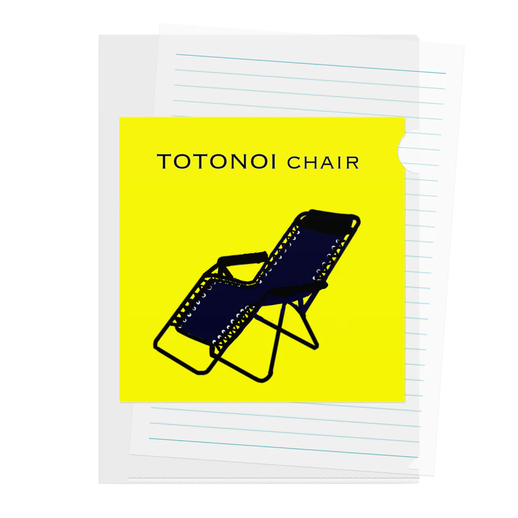 呉福笑店のTOTONOI chair Clear File Folder