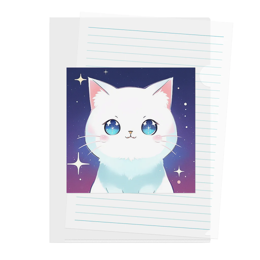 キッチンファラオのキラキラ猫ちゃん☆ Clear File Folder