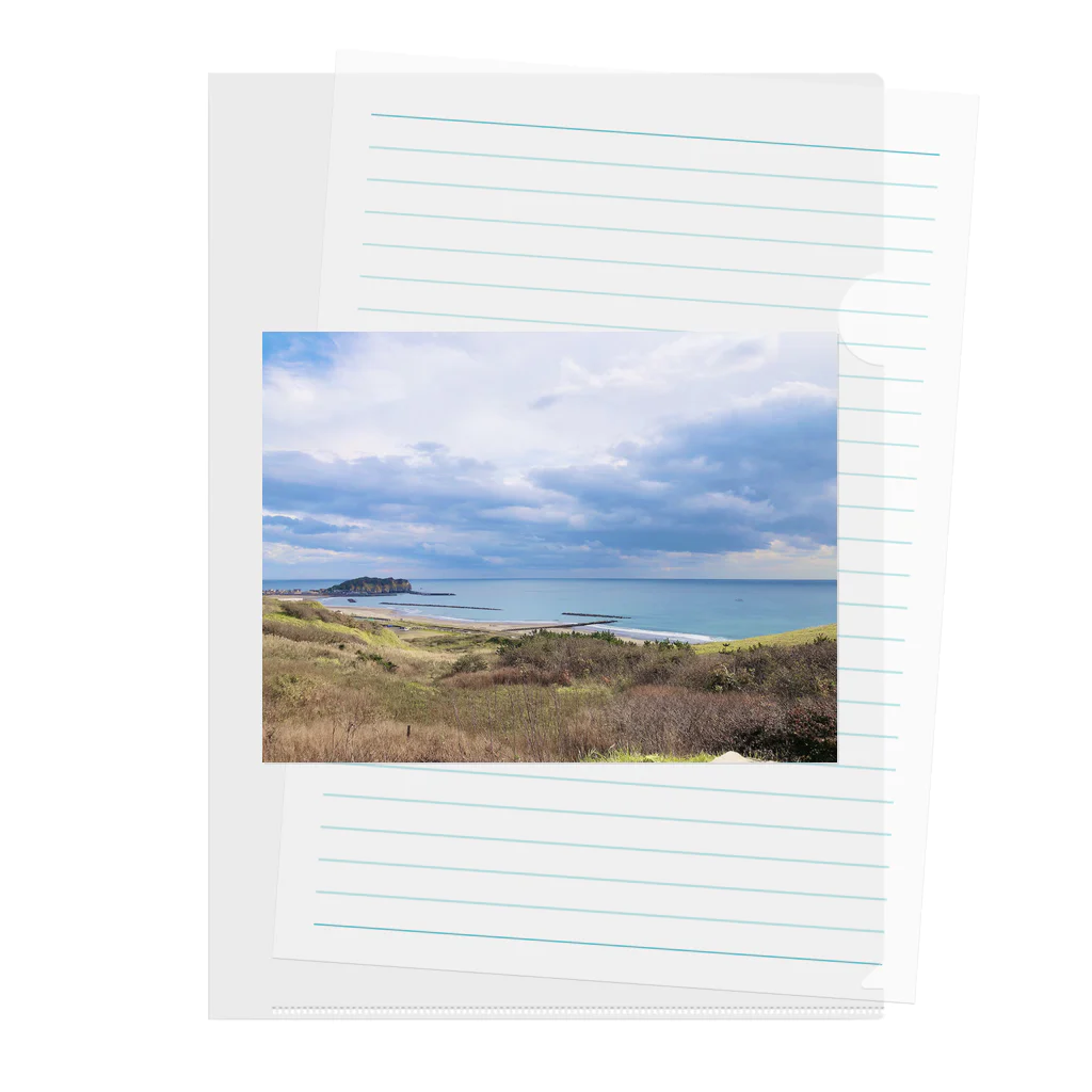 あべこのお店 の北海道の海 Clear File Folder