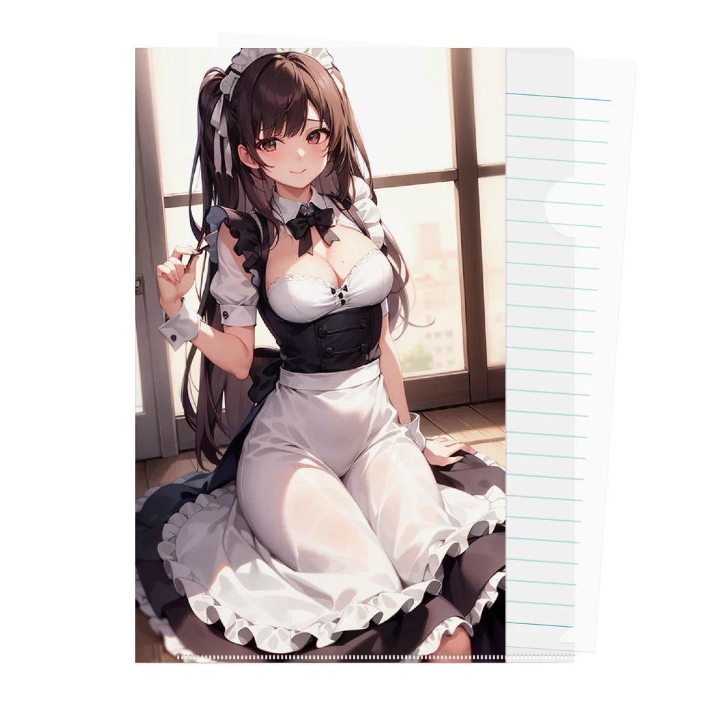 天乃鯱のメイドのお姉さんの二次元イラスト Clear File Folder