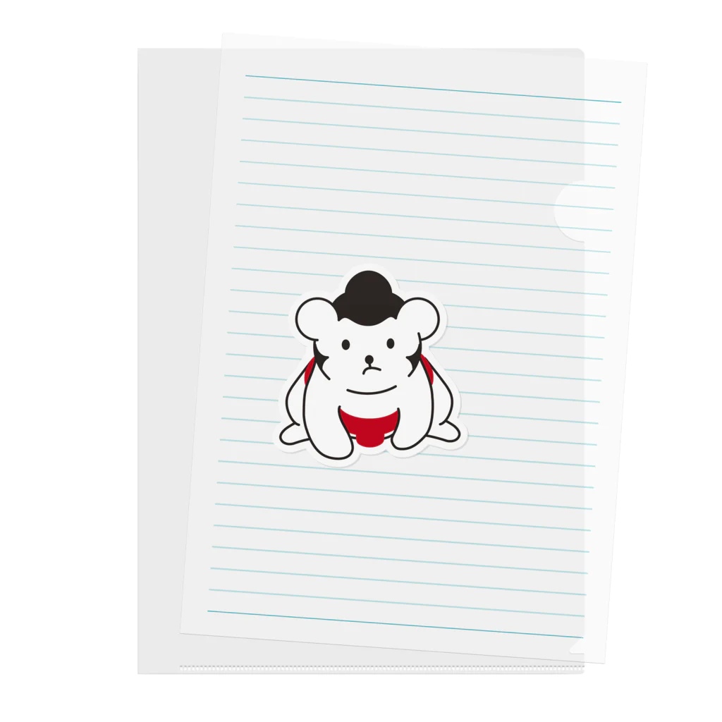 ファンシーファミリーファンタジーのSUMO BEAR UP （すもう熊） Clear File Folder