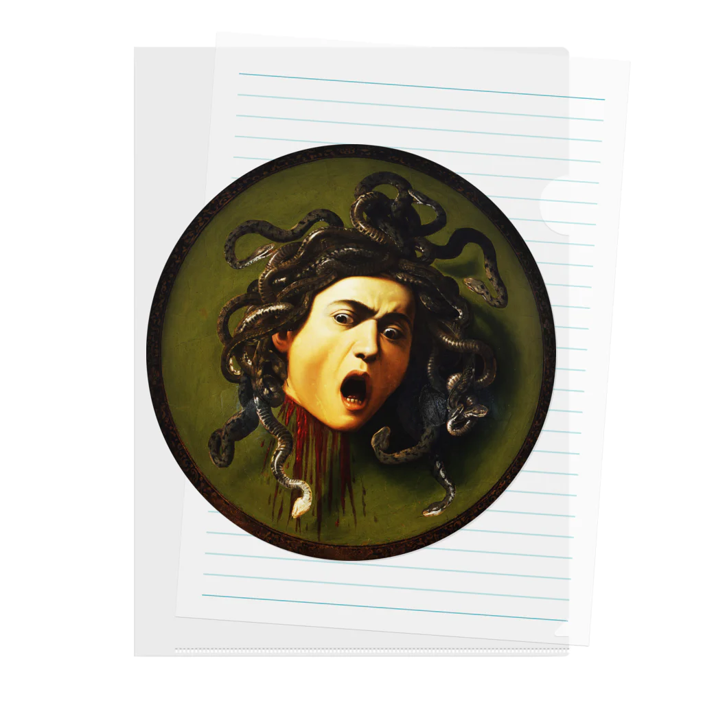 MUGEN ARTのメドゥーサ　カラヴァッジオ　Caravaggio / Medusa クリアファイル