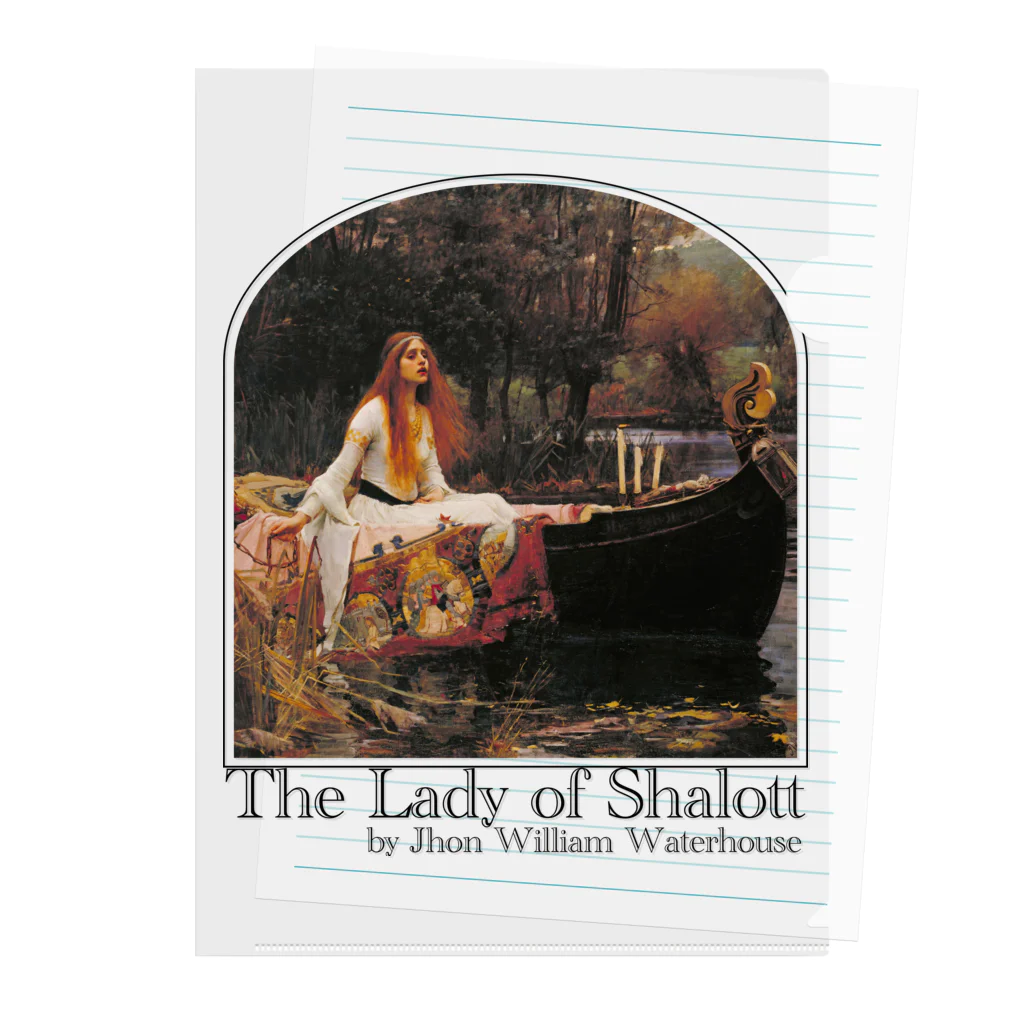 MUGEN ARTのシャロットの女（シャロット姫）　The Lady of Shalott　ジョン・ウィリアム・ウォーターハウス Clear File Folder