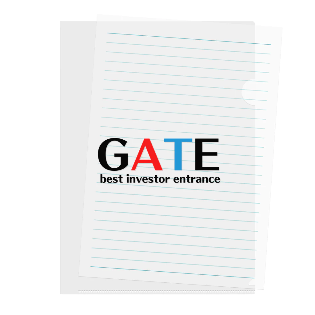 GATE【公式】のGATE（文字色　黒） Clear File Folder