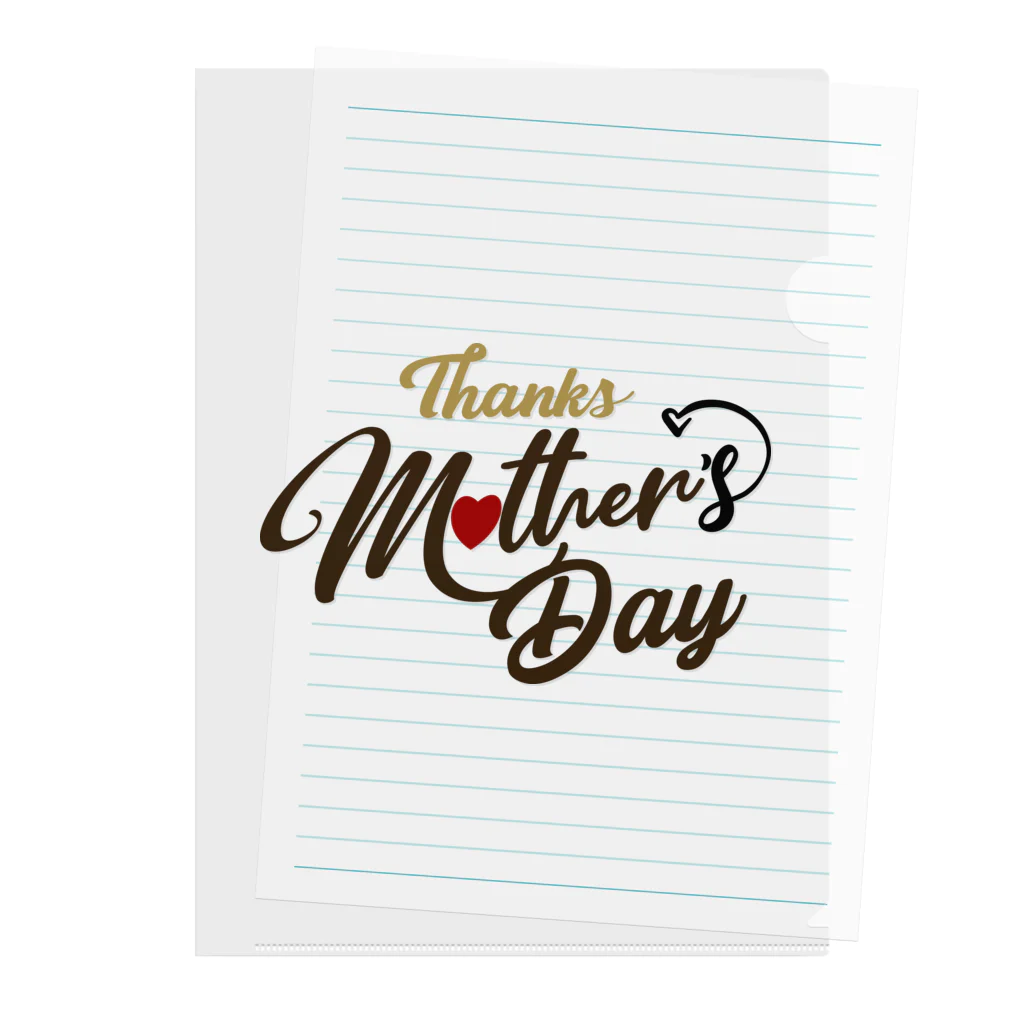 t-shirts-cafeのThanks Mother’s Day クリアファイル