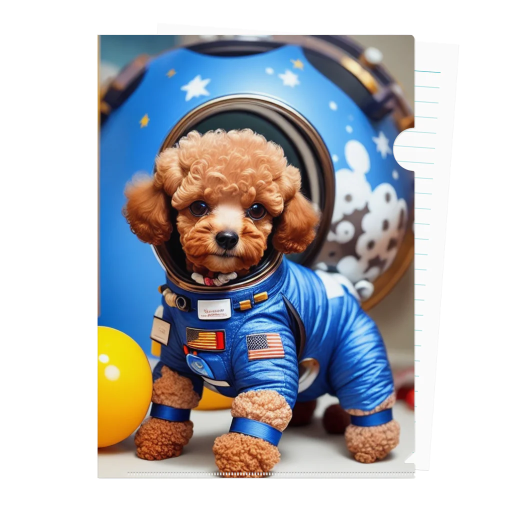 Pet_Charmの宙飛行士のような姿で登場!! Clear File Folder