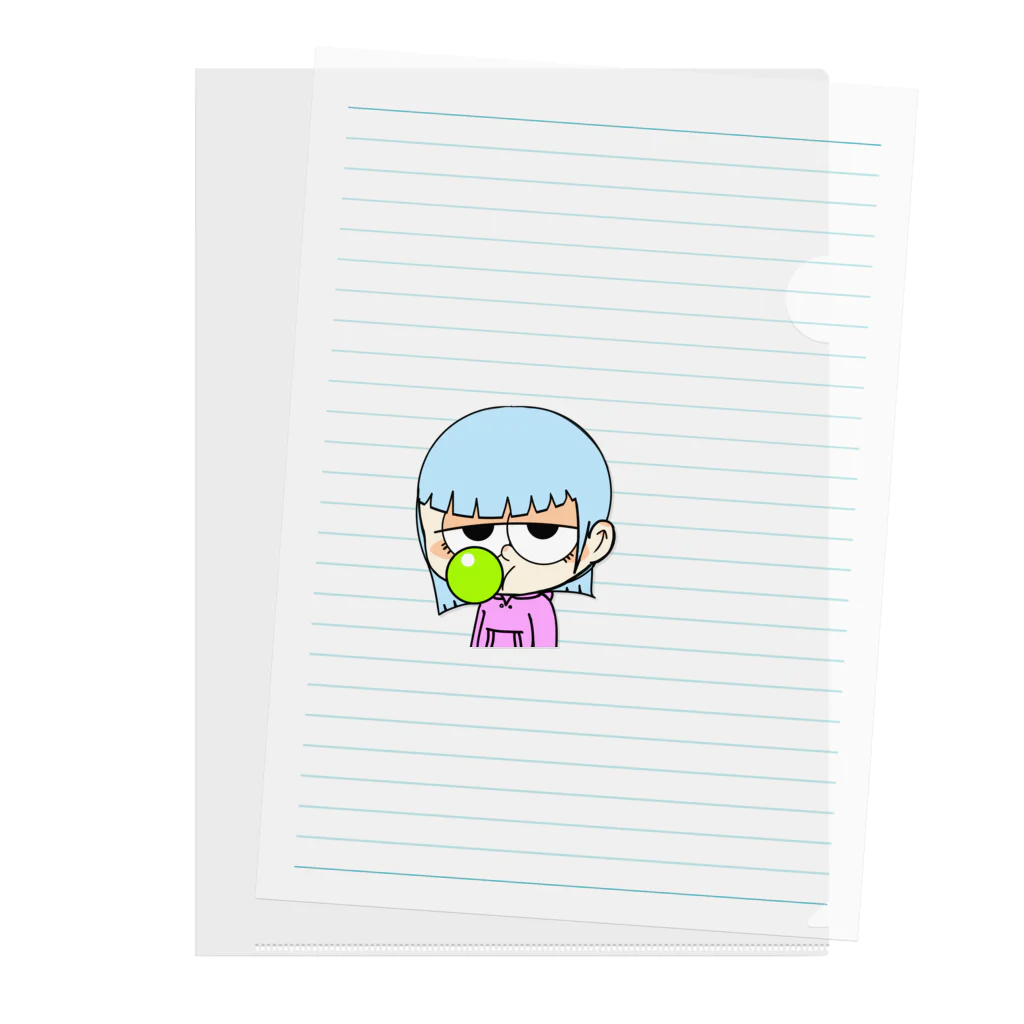 🐑💩 WhiteYeti↝のバブるガム おはぎ Clear File Folder