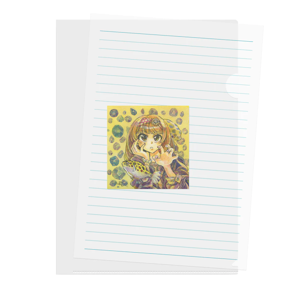 放課後屋のふぐ Clear File Folder