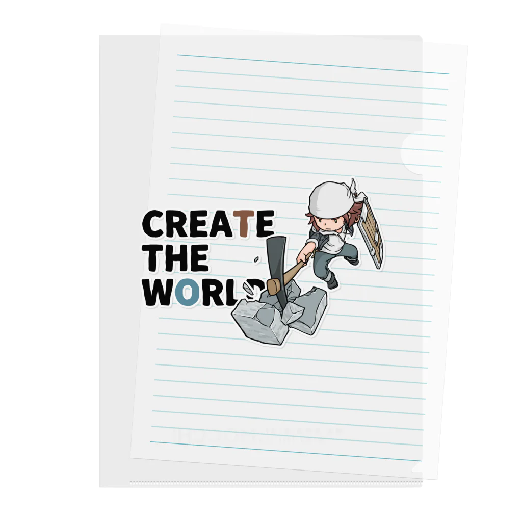 mocchi’s workshopのCREATE THE WORLD クリアファイル