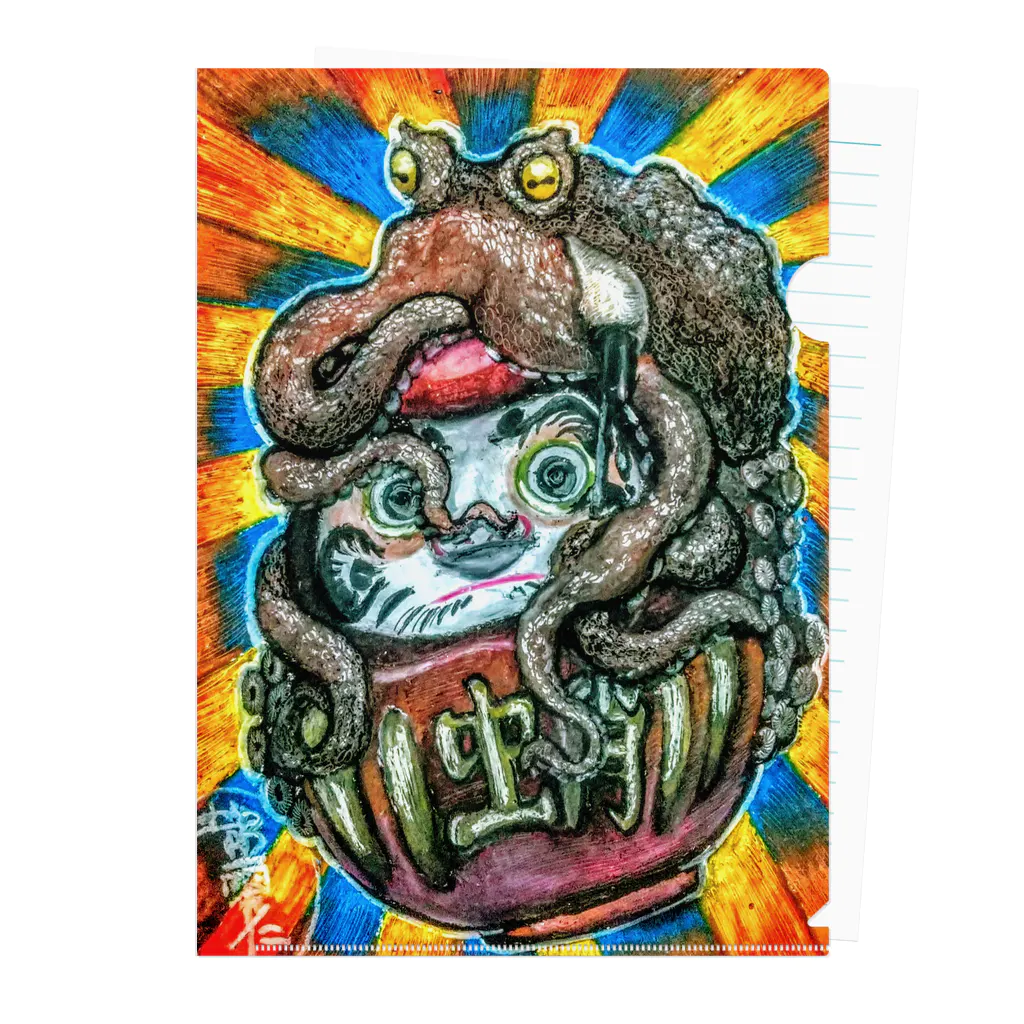 Kraken's potの多幸達磨(クリアファイル) Clear File Folder