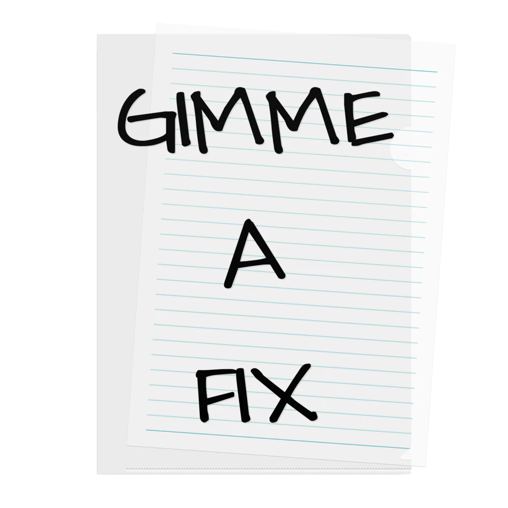 yuuuujのシド・ヴィシャス　GIMME A FIX クリアファイル