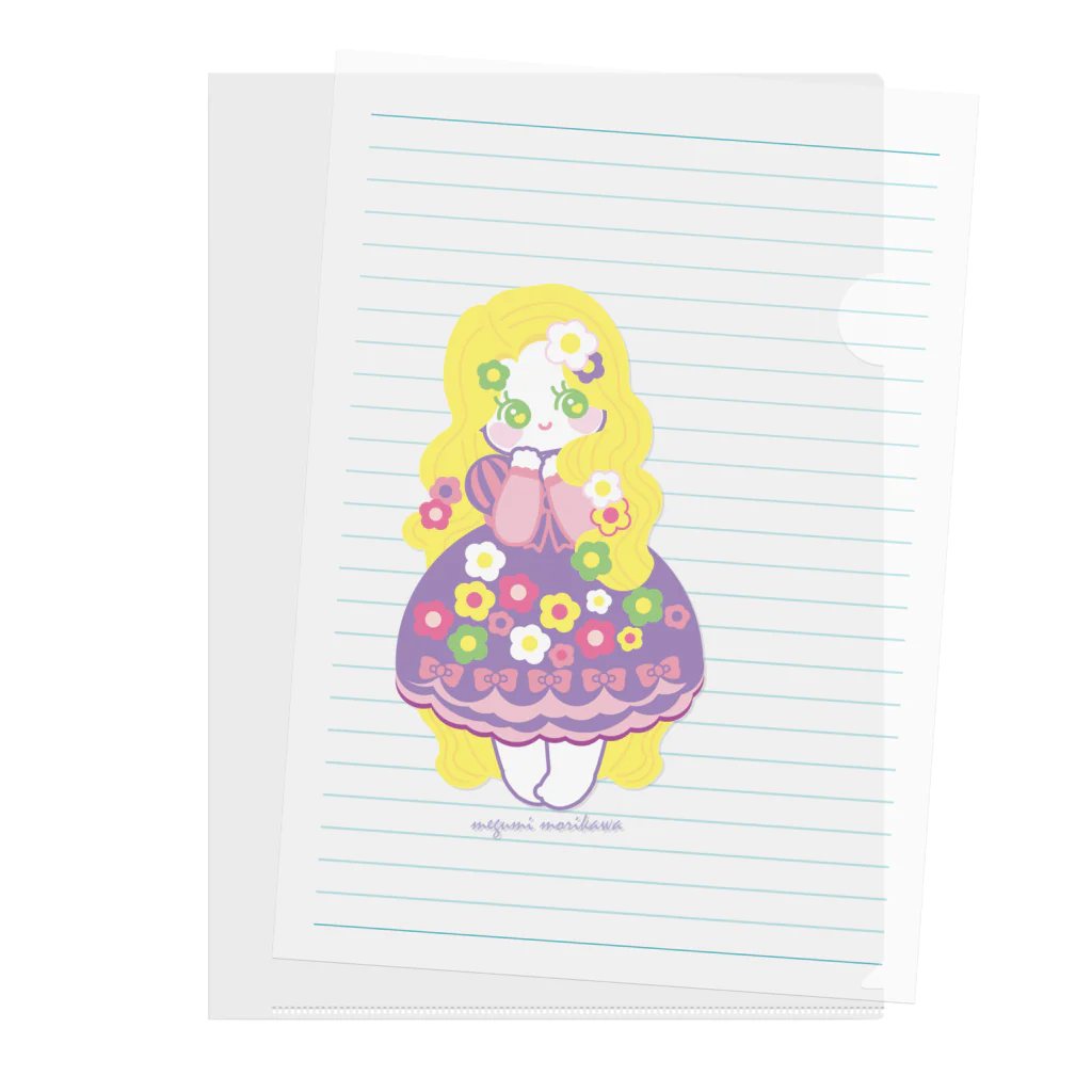 🎀りぼんぱ～ら～🎀のお花ラプンツェル Clear File Folder