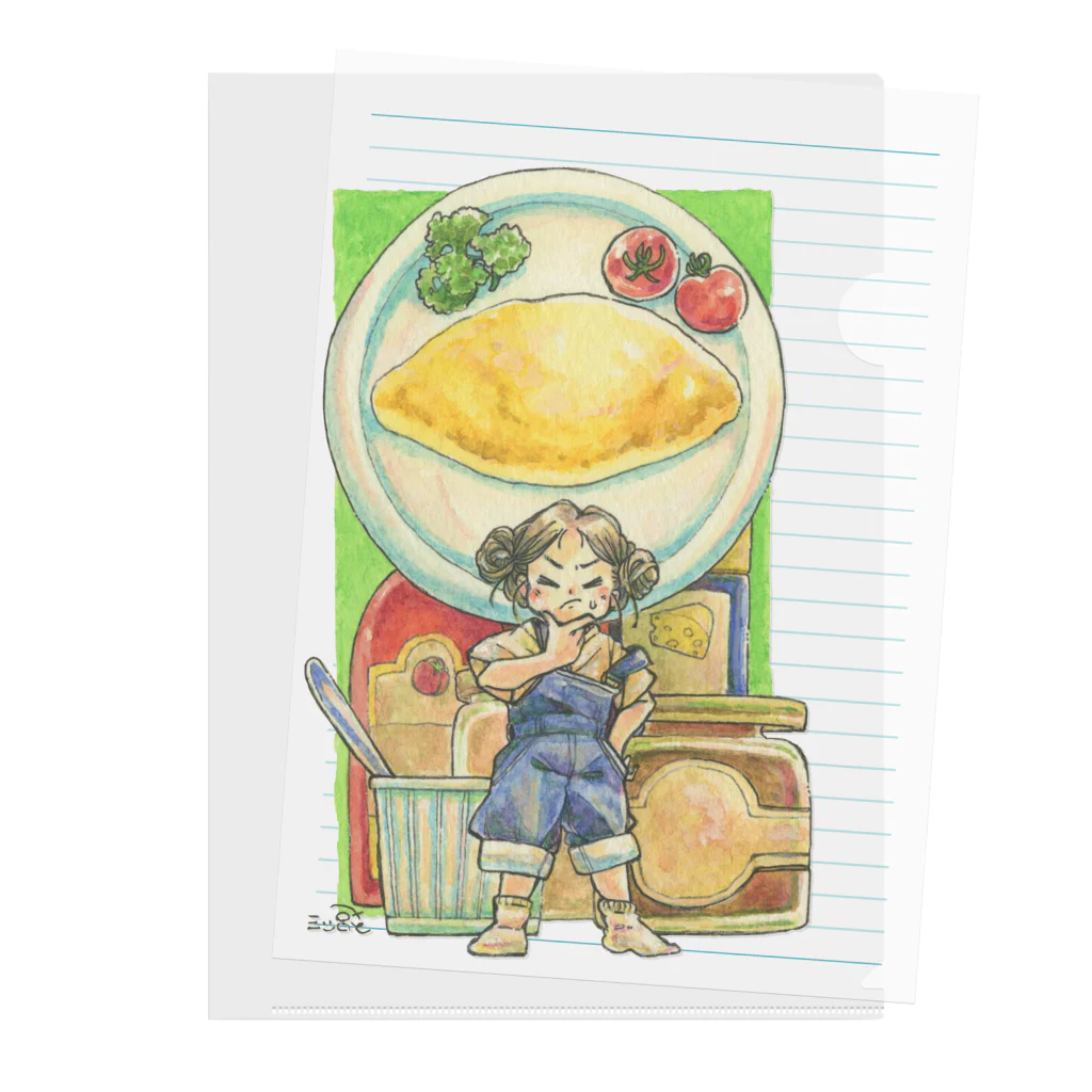 放課後屋の黄色いキャンパス Clear File Folder