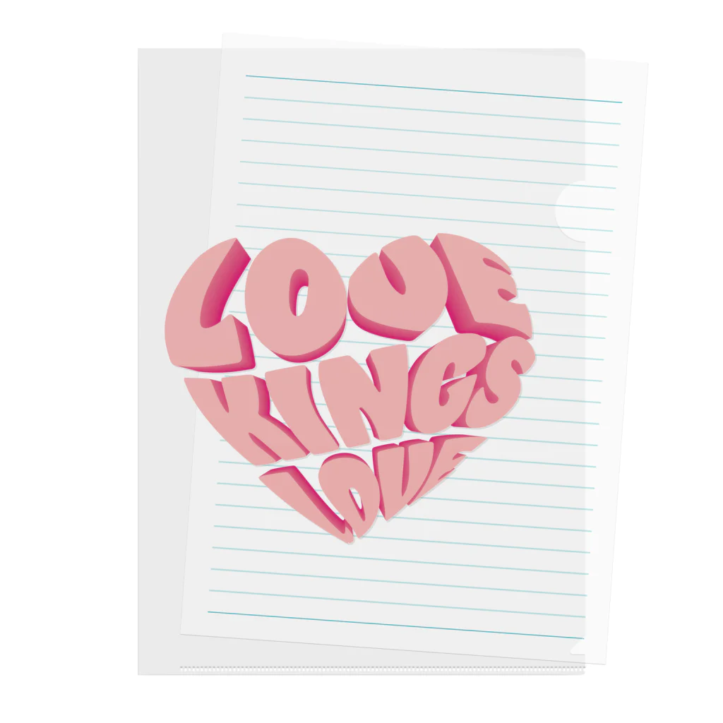 WAVY ONLINE SHOPのLOVE KINGS Clear File Folder