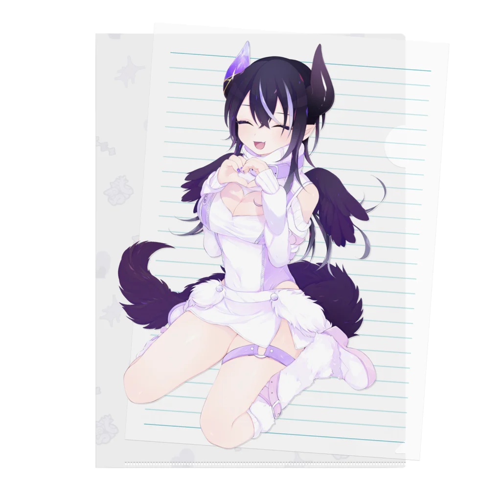 竜宮にどね💤のよるの姿💜笑顔 Clear File Folder