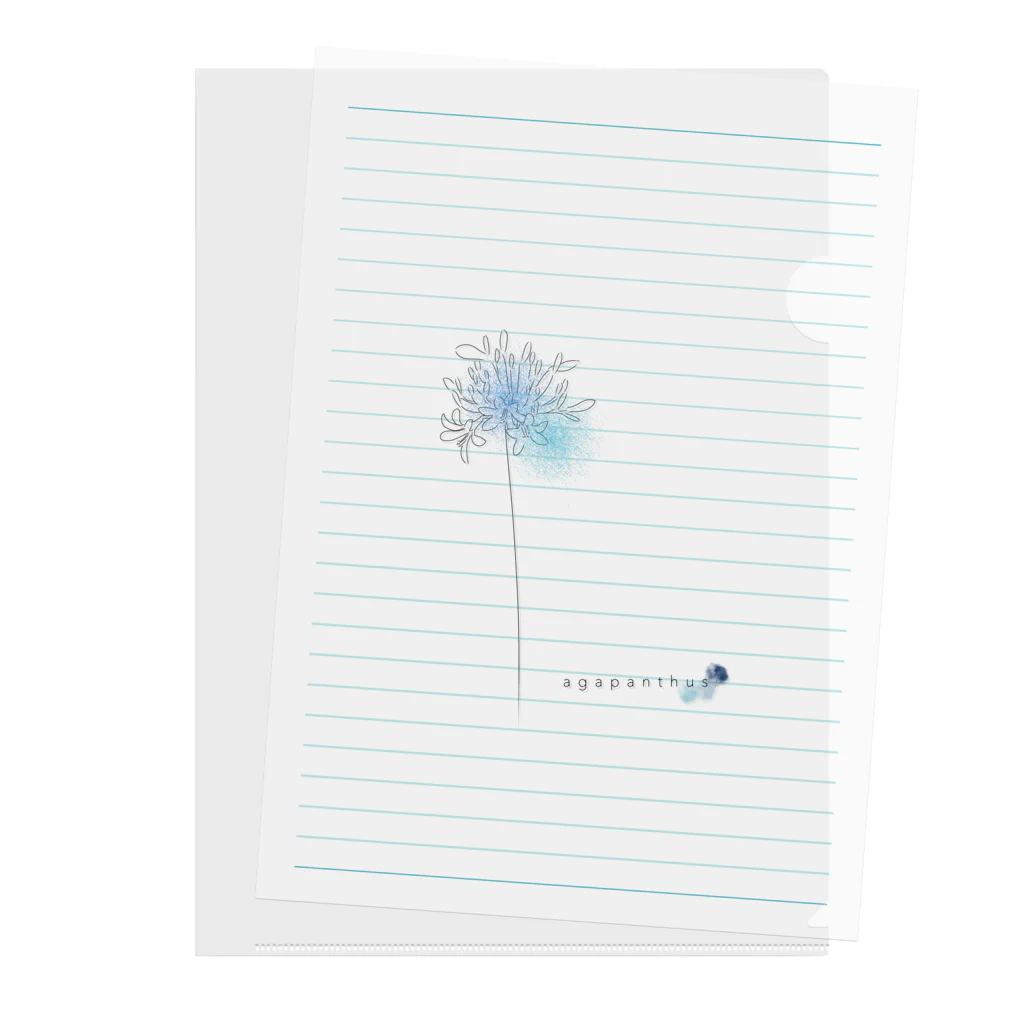 Re:birchのagapanthus Clear File Folder