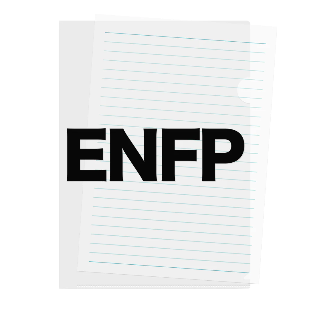 知らんけどストアの知らんけどアイテム_ENFP 広報運動家 Clear File Folder