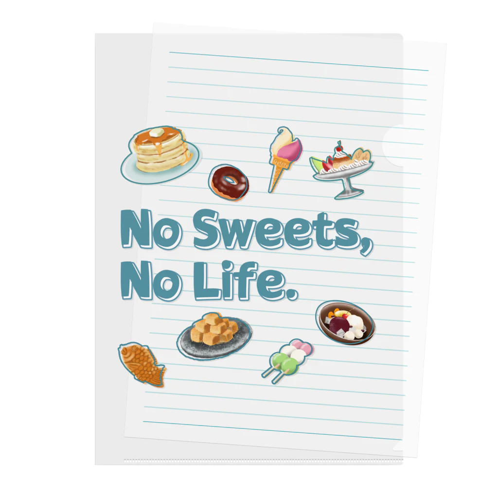 SU-KUのNo Sweets,No Life. クリアファイル