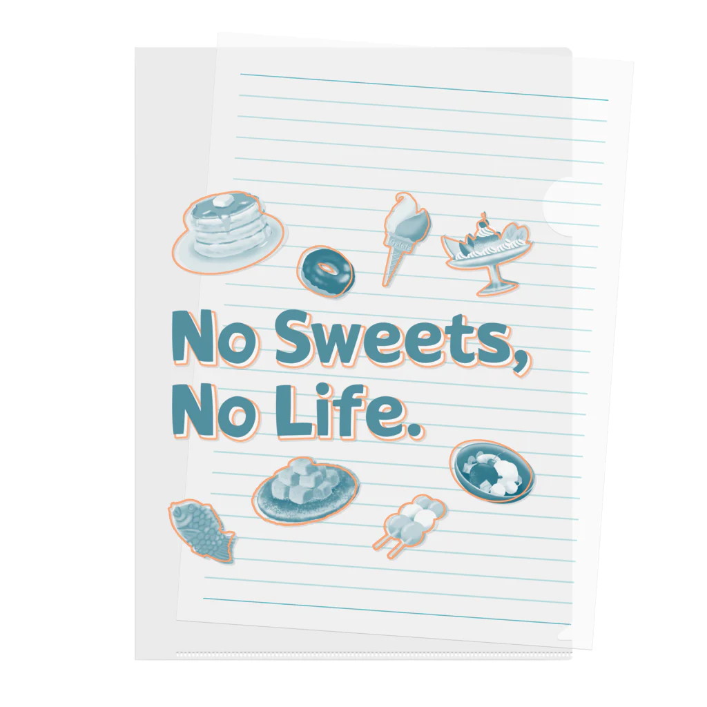 SU-KUのNo Sweets,No Life.Ⅱ Clear File Folder