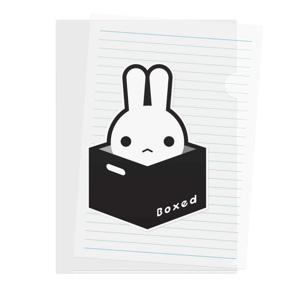 ツギハギ ニクの【Boxed * Rabbit】白Ver クリアファイル