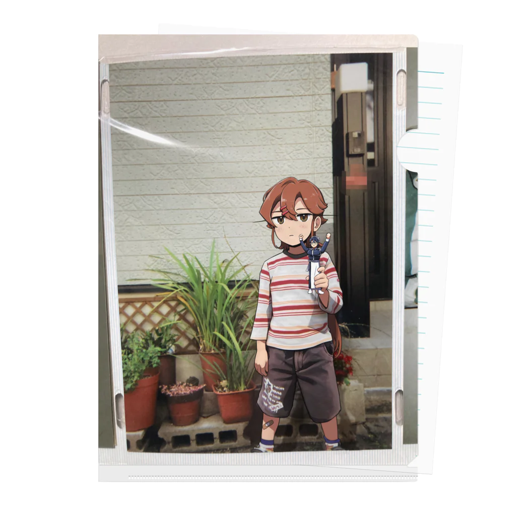 金輪財 雑魚のショップのガキ雑魚 Clear File Folder