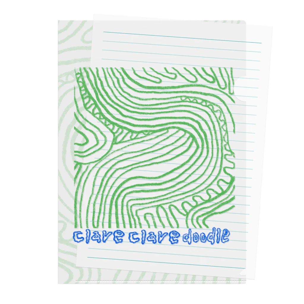 clareclaredoodleのWiggle Wiggle Maze? Clear File Folder