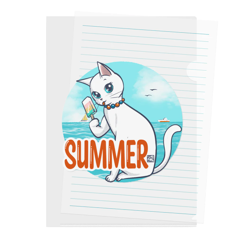 BATKEI ARTのSUMMER Clear File Folder