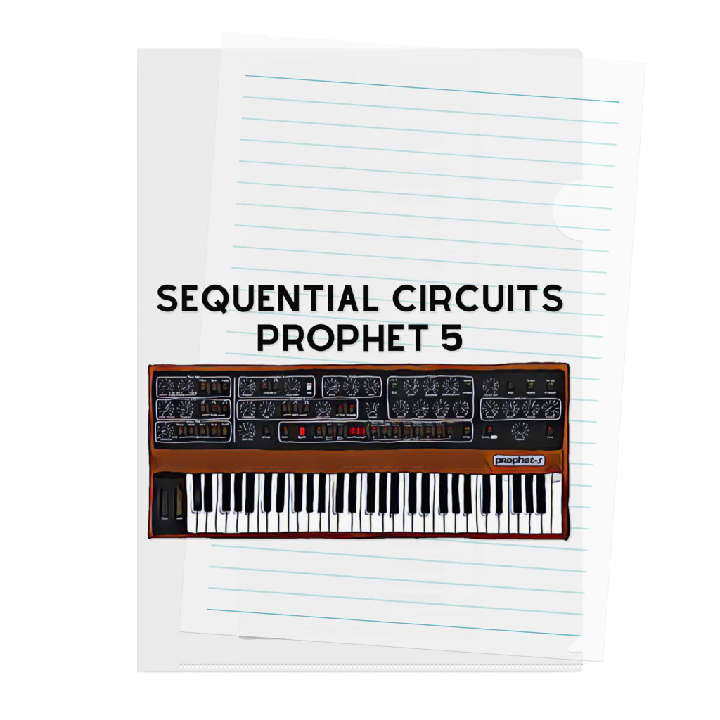 Vintage Synthesizers | aaaaakiiiiiのSequential Circuits Prophet 5 Vintage Synthesizer クリアファイル