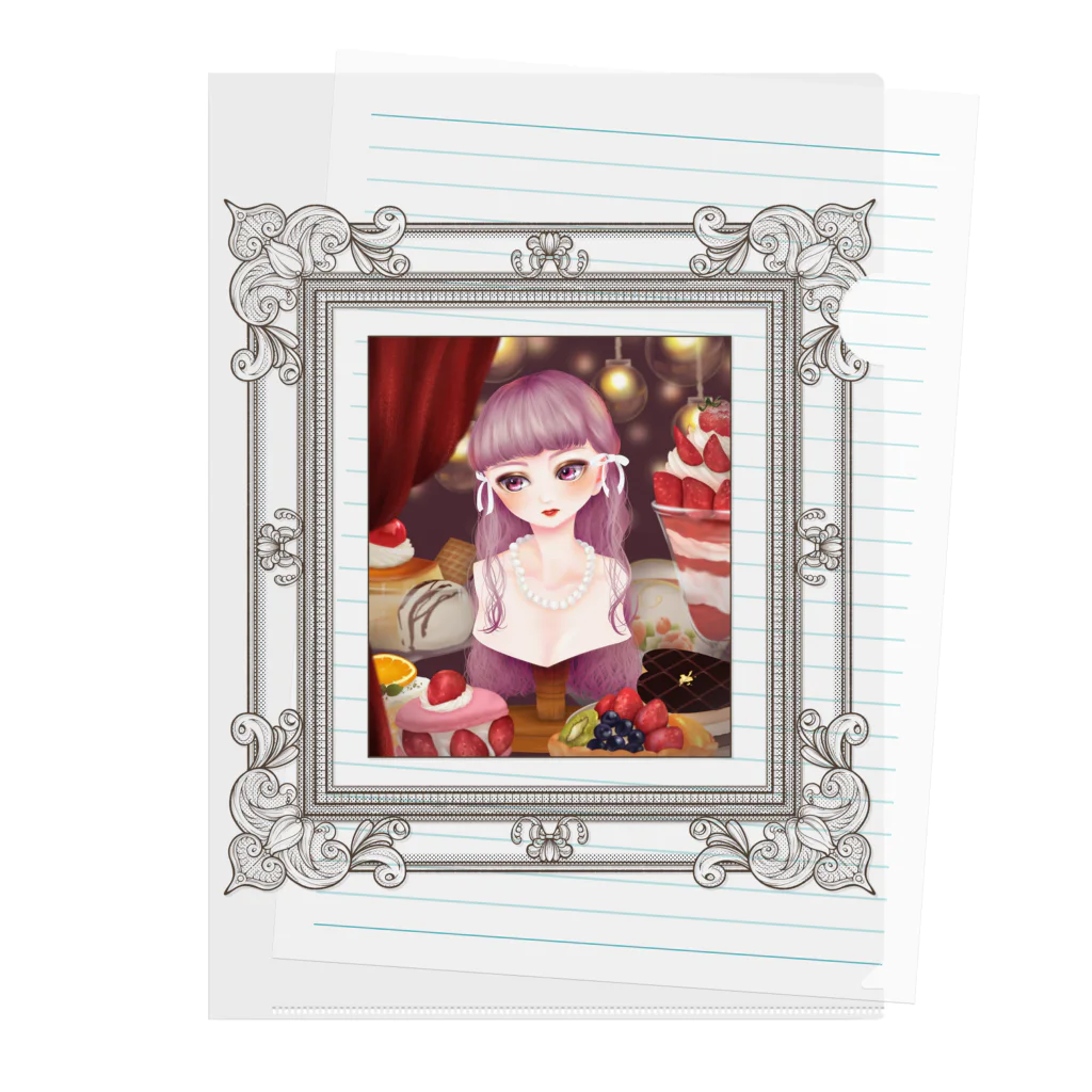 もりのきのこのお人形さんのdolls-003 Clear File Folder