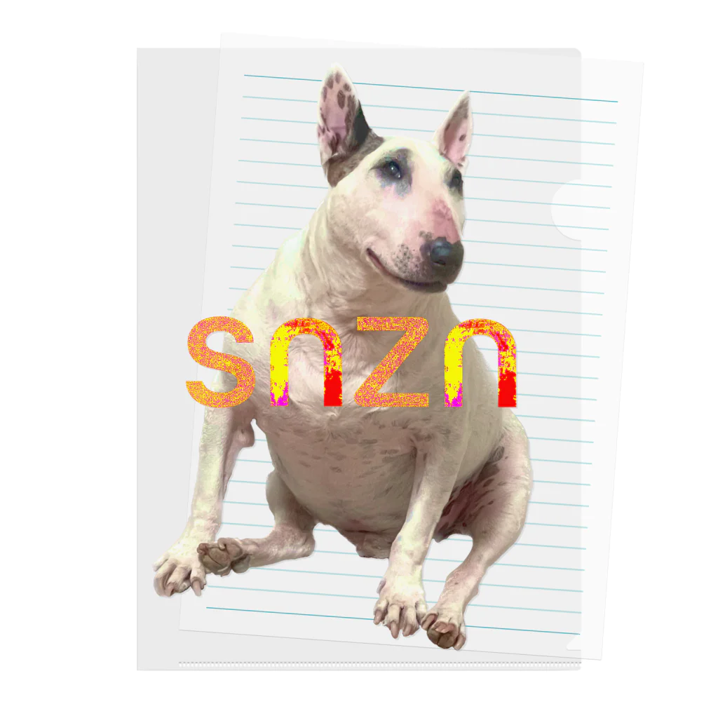 snznのsnzn_BullTerrier Clear File Folder