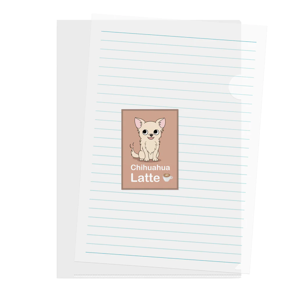 Bordercollie StreetのCh-Latte-1 Clear File Folder