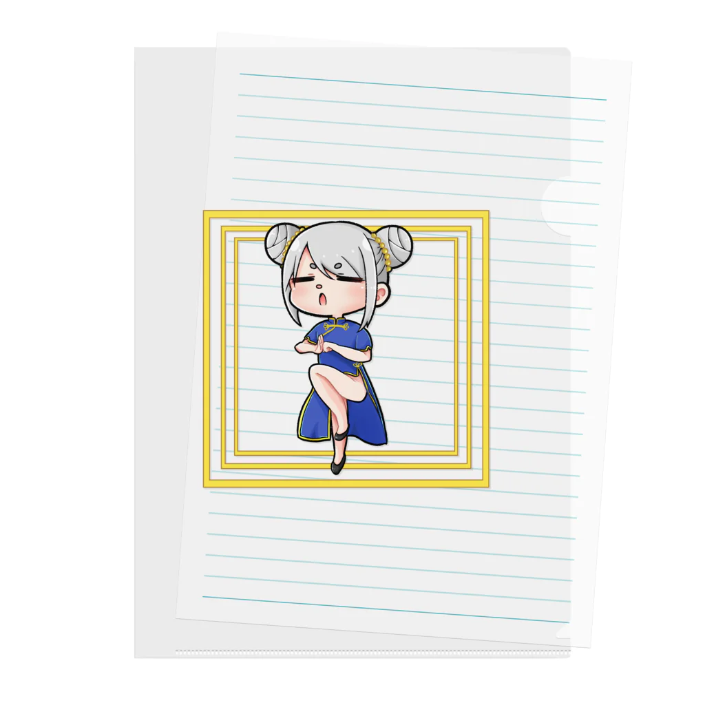 ごくつぶ屋のチャイナガール(自画像) Clear File Folder