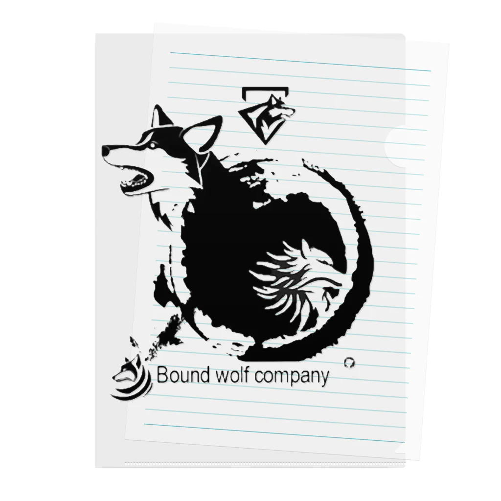 光学大佐　公式サイト【Bound  wolf company】の【公式】BOUND　WOLF　COMPANY　ロゴ入りグッズ クリアファイル