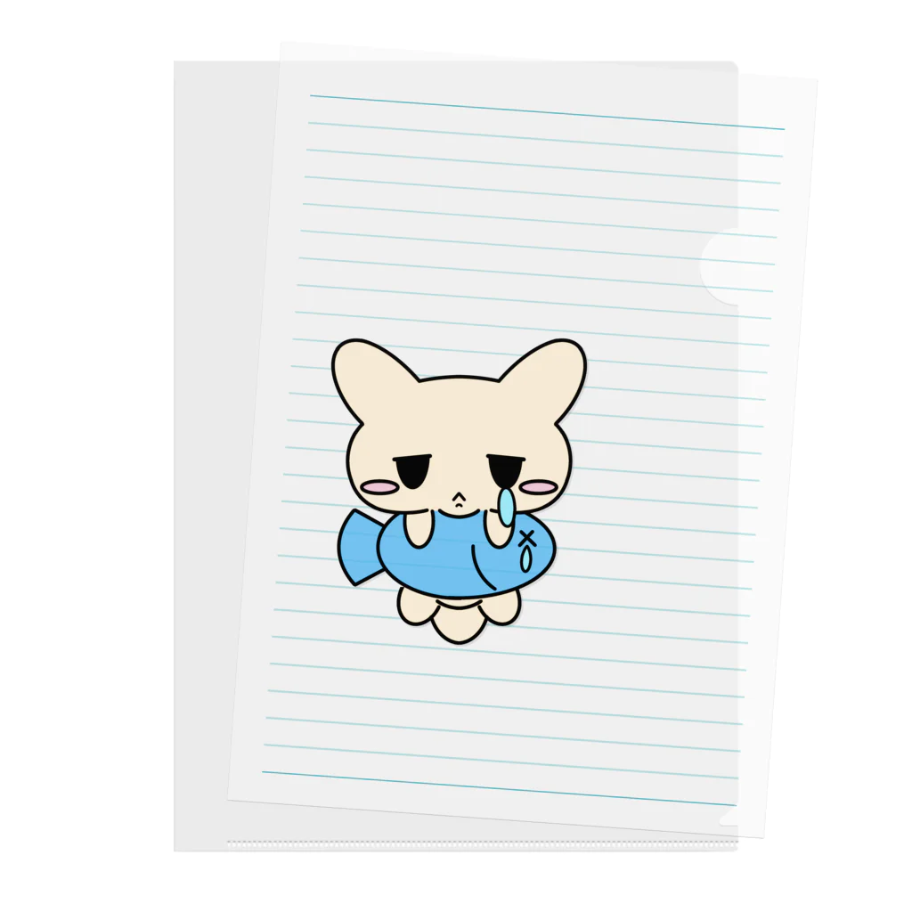 ムスっと！のピエんとねこさん Clear File Folder