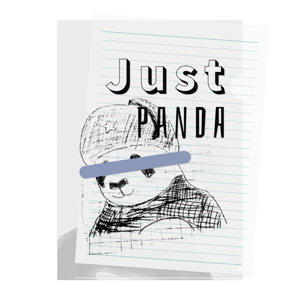 ☭C•ML印刷社｜赤毛龙印刷社☭のJust Panda-kun! クリアファイル