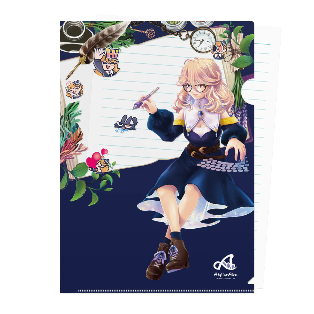 airaのWitches' Night Art Stream Clear File Folder
