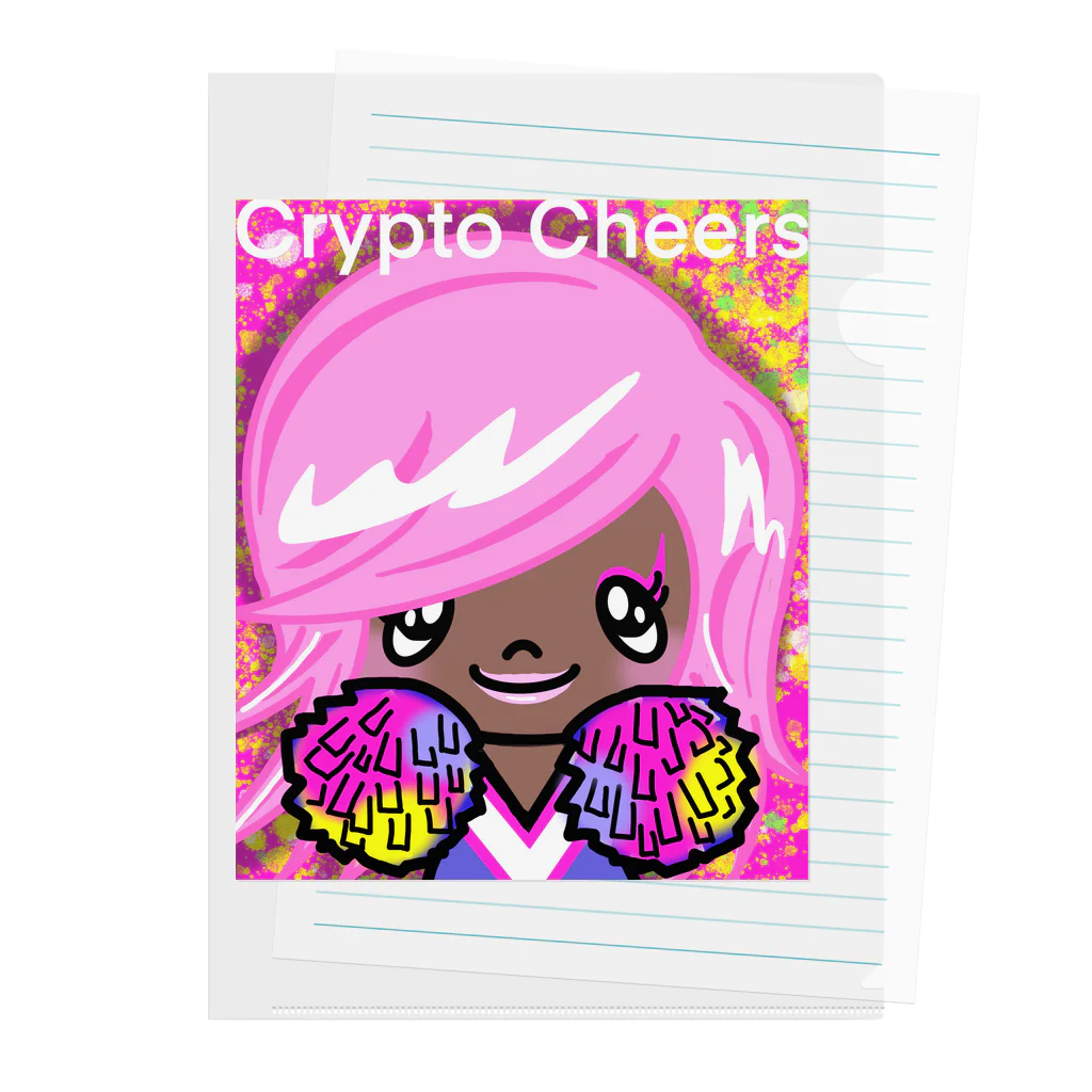 Link Creation online SHOPのCrypto Cheers１ クリアファイル